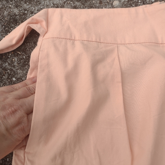 Reiss Malin High Waist Wide Leg Apricot Peach Dress Pants US 8 NWOT - Picture 5 of 11